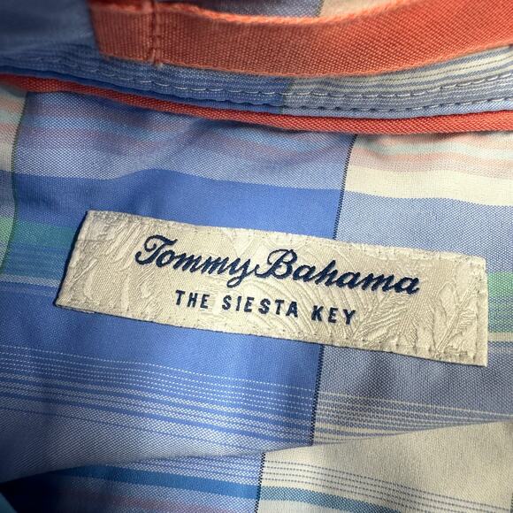 Tommy Bahama NWT Siesta Key Brisbane Plaid IslandZone Shirt Size XS Lightweight - Picture 5 of 11